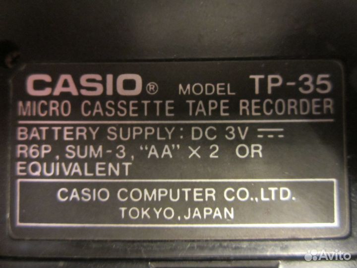 Диктофон casio TL-35