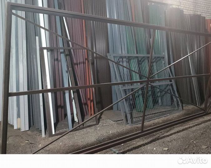 Откатные ворота - каркас