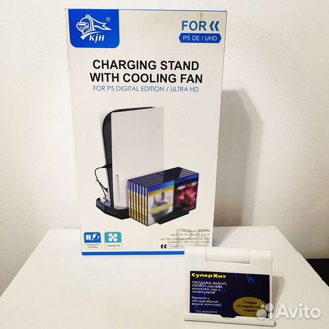 Док станция для Dualsense с охлаждением для PS5