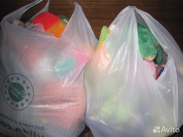 Игрушки детские мягкие,3 пакета