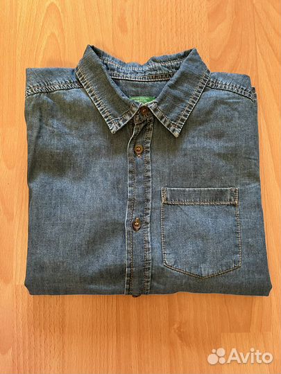 Джинсовая рубашка на мальчика Benetton