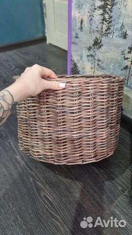Корзина ручной работы с толстым дном