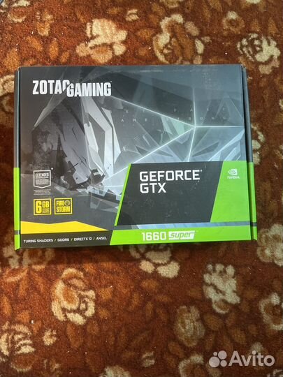 Видеокарта zotac geforce gtx 1660 super 6 gb