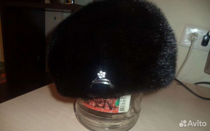 Норковая шапка французский берет