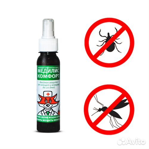 Спрей защита от клещей и комаров Медилис Комфорт