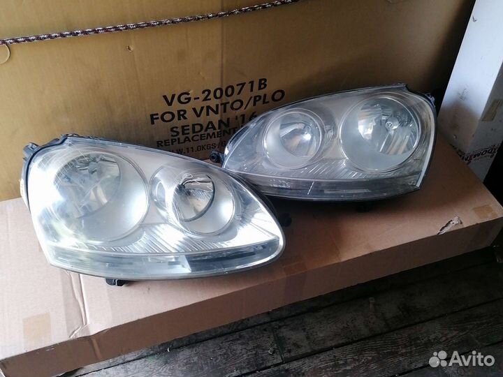 Фары фольцваген гольф 5/golf 5