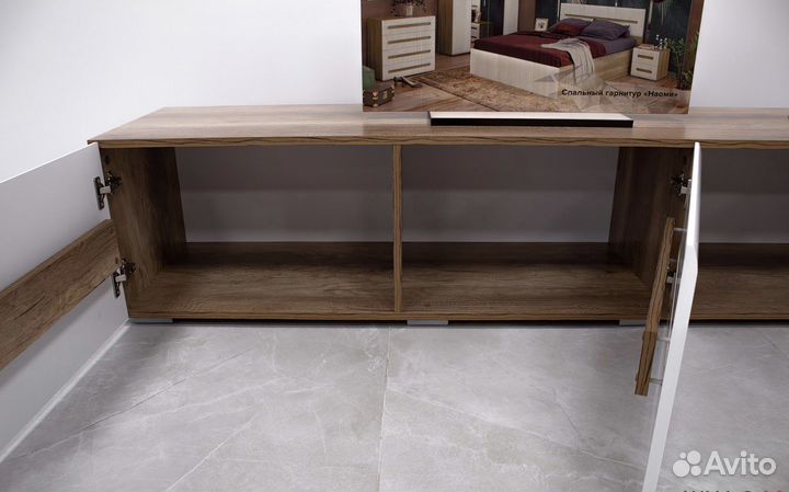 Тумба тв Наоми белый глянец в Иркутске