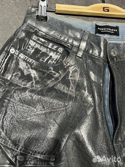 Джинсы Balenciaga Silver type