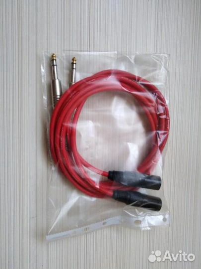 Балансные для студийных мониторов Canare Jack-XLR