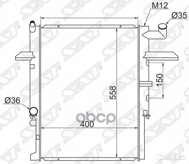 Радиатор Kia Bongo 99-05 / Mazda Bongo Brawny 9