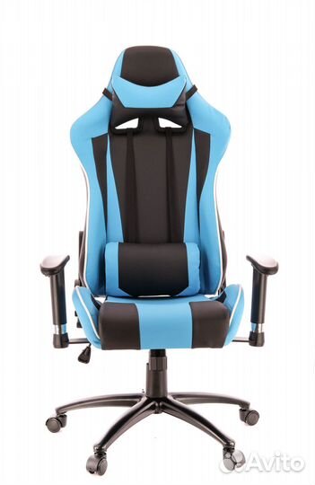 Кресло игровое Everprof Lotus S5 Экокожа Голубой