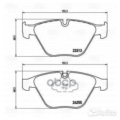 Колодки тормозные BMW 3 E90/E91/X1 E84 передние