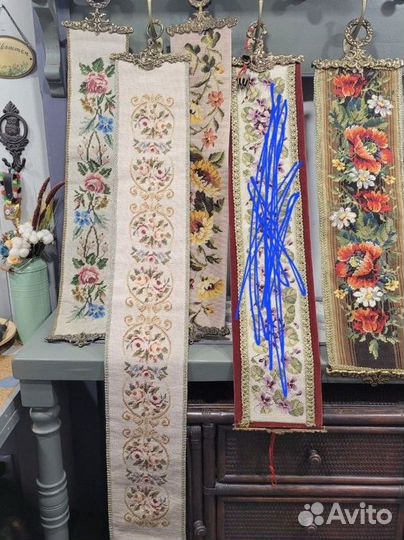 Шнур для звонка, ручная работа, Европа,винтаж