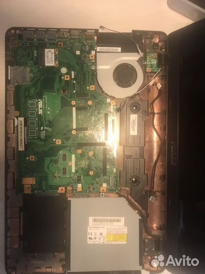 Ноутбук asus на запчасти