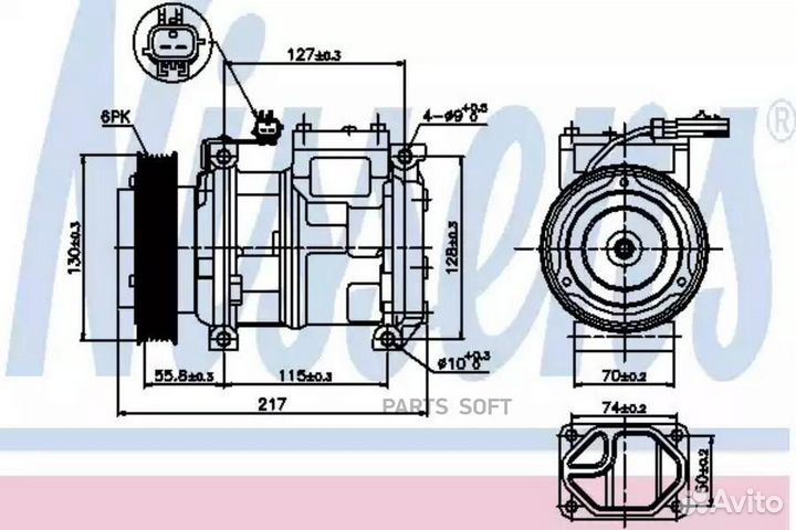 Компрессор кондиционера chrysler grand voyager (19