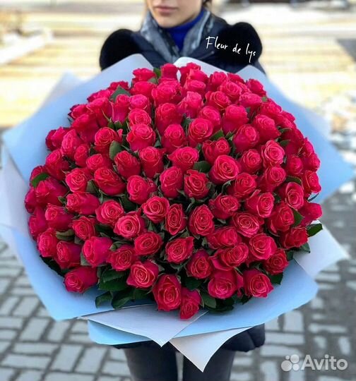 101 роза/Доставка