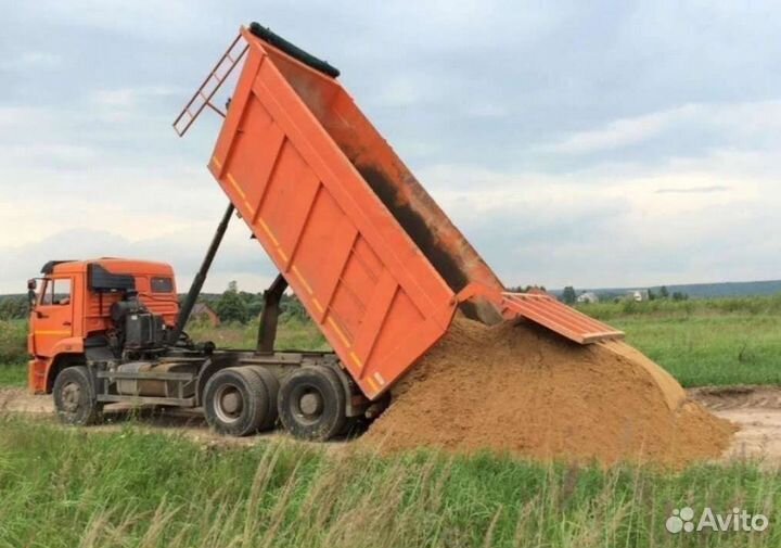 Песок щебень чернозем доставка