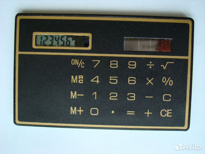 Винтажный ультраплоский микрокалькулятор