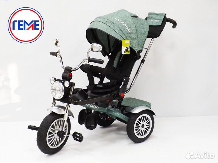 Трёхколёсный велосипед Luxmom, зелёный