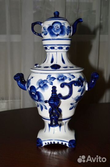 Самовар Гжель декоративный