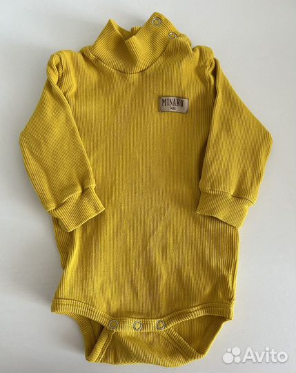 Водолазка-боди 62-68, комплект 3шт