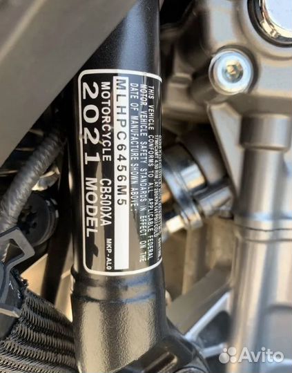 Мотоцикл honda CB500X б/у 2021