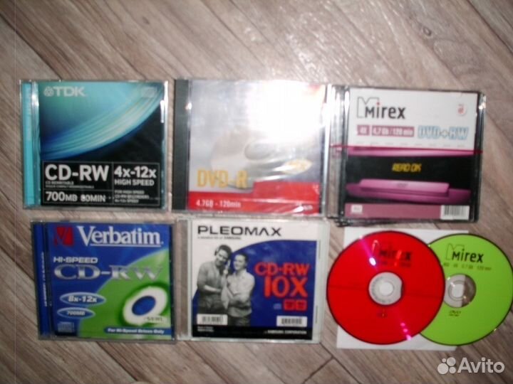 Новые запакованные диски DVD и CD