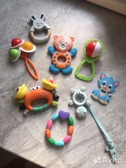 Игрушки погремушки, грызунки