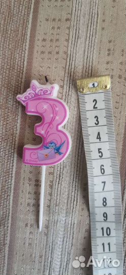 Свечи на торт цифра 3 на день рождения