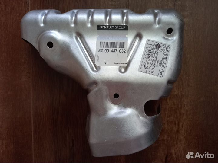 Щиток выпускного коллектора для Рено логан