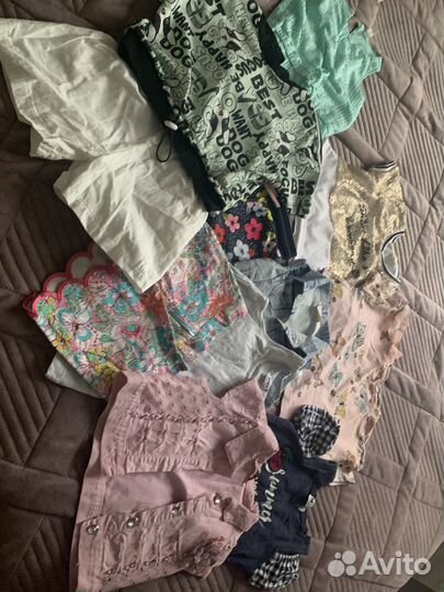 Детские вещи пакетом для девочек 98(70 вещей)