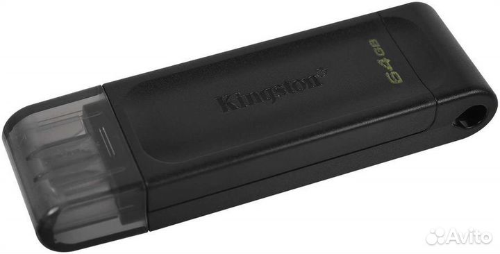 Флешка Kingston DataTraveler 70 64GB черная Type