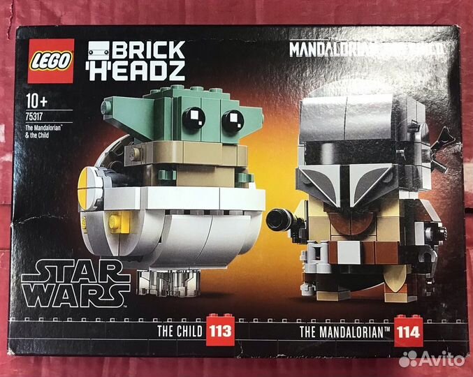 Набор lego BrickHeadz 75317 Мандалорец и малыш