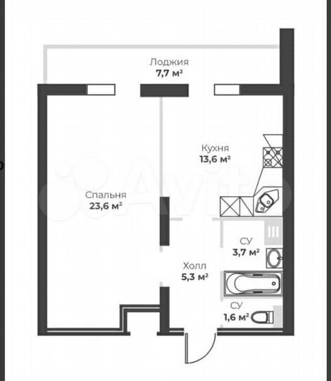 1-к. квартира, 55 м², 17/32 эт.