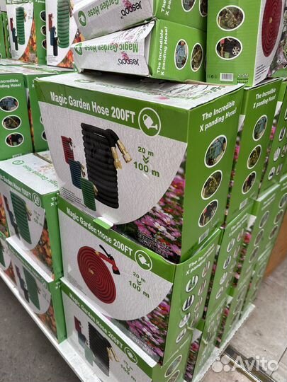 Шланг садовый увеличивается в 5 раз 100метррв