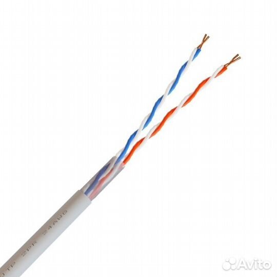 Кабель NetLink NL-CCA UTP 2PR 24AWG CAT5е 305м. бе