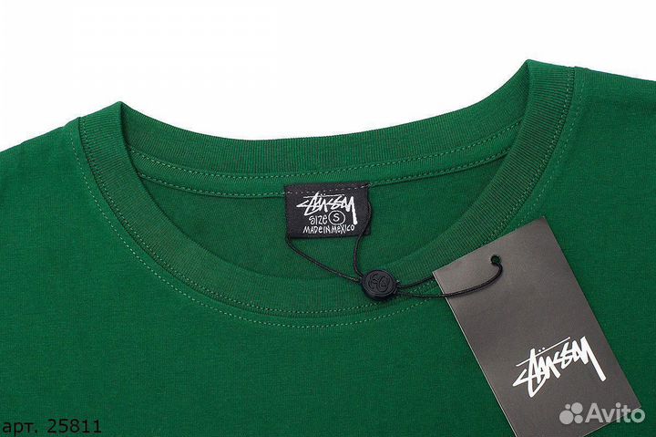 Футболка Stussy Зеленая