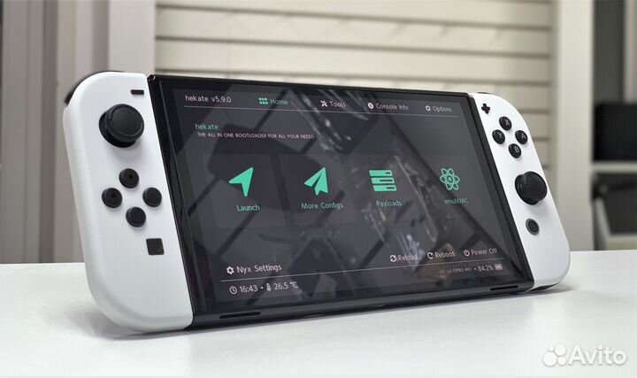 Nintendo Switch Oled White 64GB + 128GB + Чип
