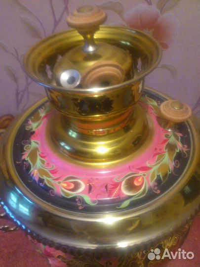 Самовар тульский ручная роспись. 
