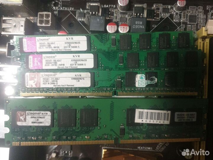 Оперативная память ddr2 2gb и 1gb
