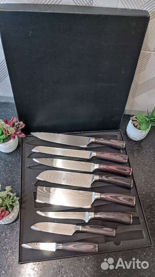 Набор кухонных ножей из нержавеющей стали 8 шт