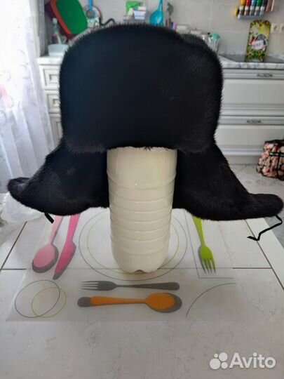 Норковая мужская шапка