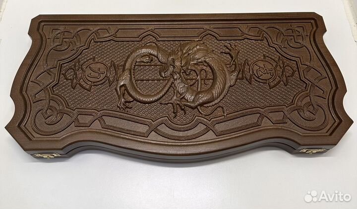 Нарды из бука резные новые