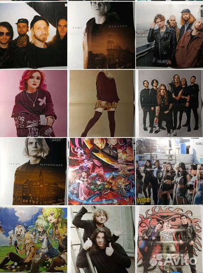 Плакаты из журналов все звезды и значки с K-pop