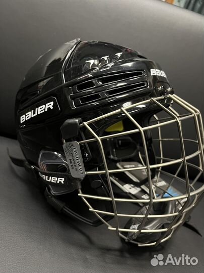 Шлем хоккейный Bauer reakt 75 (S, M, черный)