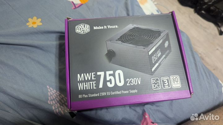 Блок питания. Cooler master MWE White 750 ватт