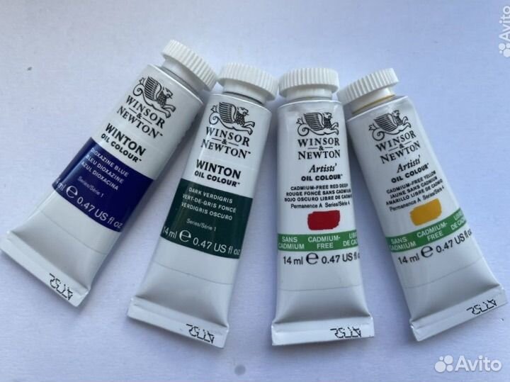 Масляные краски и разбавитель ликвин Winsor&Newton