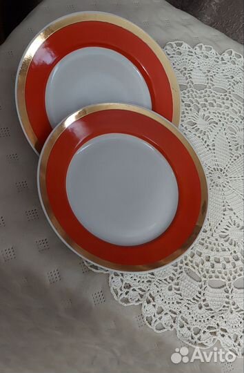 Чайное трио красное дулево