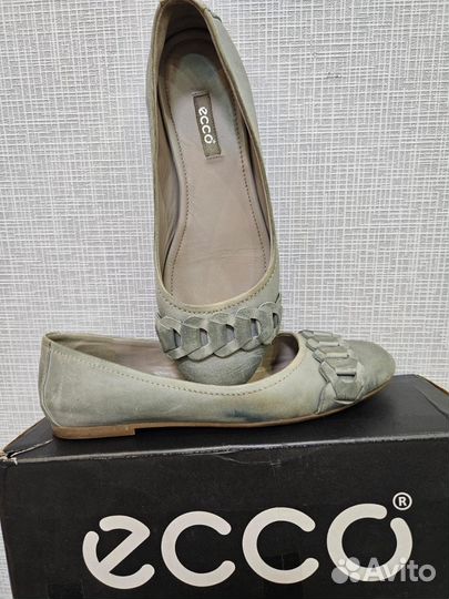 Балетки,туфли ecco37 оригинал