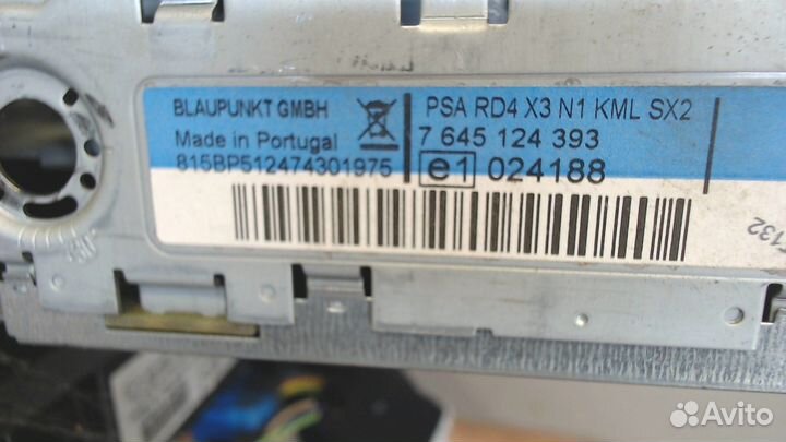 Магнитола Citroen C5, 2007